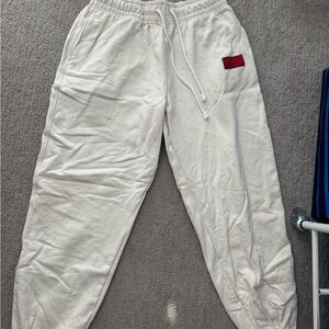 White Jogger Pants